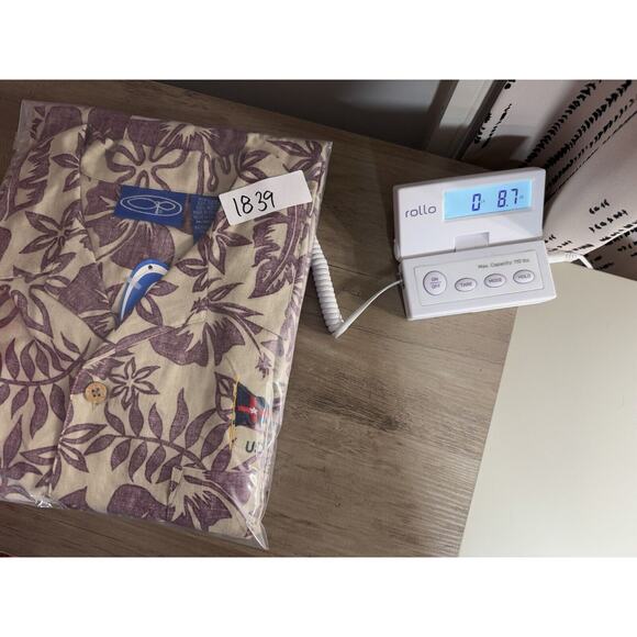 VTG 2003 OP Hawaiian Aloha Shirt XL Red USA Sailing Regatta Tropical Floral Y2K - Picture 13 of 13